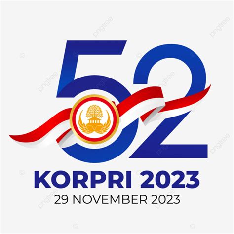 Logo Resmi Hut Korpri Ke 52 Tahun 2023 Vektor Hut Korpri Ke 52 Logo