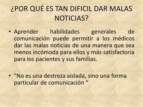 PPT CÓMO DAR MALAS NOTICIAS PowerPoint Presentation free download