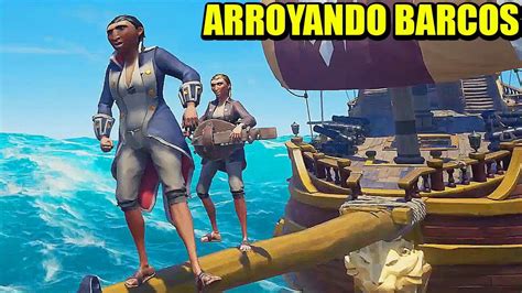 Barril Explosivo Vs Barco Enemigo Sea Of Thieves Gameplay Espa Ol