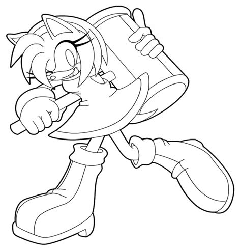 Dibujos De Amy Rose Para Colorear Wonder Day — Dibujos Para Colorear