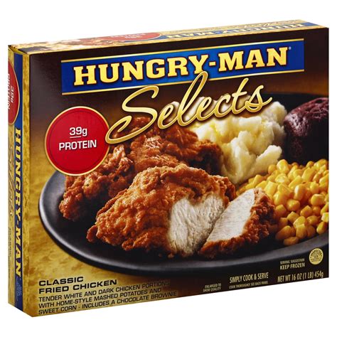 Hungry Man Classic Fried Chicken Frozen Dinner 16 Oz Shipt