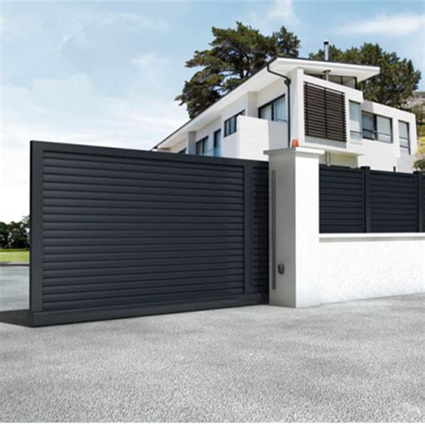 Factory Manufacture Aluminium Metal Garage Sliding Gate Fencing Steel