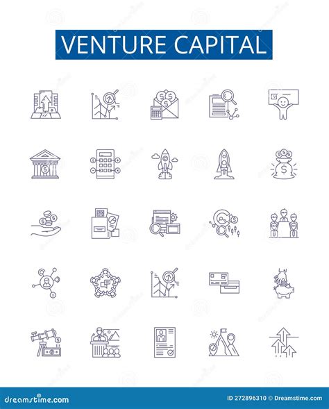 Venture Capital Line Icons Signs Set Design Collection Of Venture