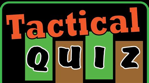 Tactical Quiz Mm Edition Special Saturday Episode Everyone Can