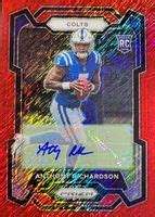 Anthony Richardson Prizm Rookie Autographs Red Shimmer