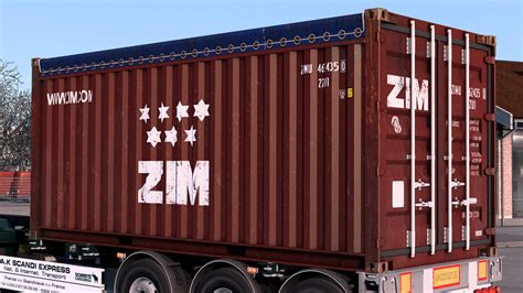 ZIM Used Livery 20ft Open Top Container Starting Work Flickr