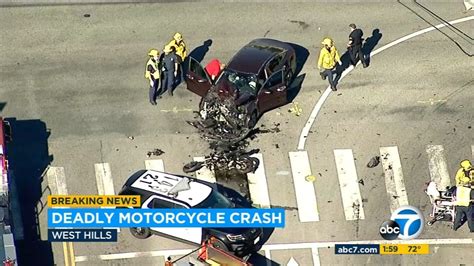 Motorcyclist Killed In Violent High Speed Crash In Socal L Abc7 Youtube