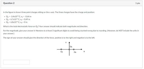 [solved] In The Figure Is Shown Three Point Charges Sitti