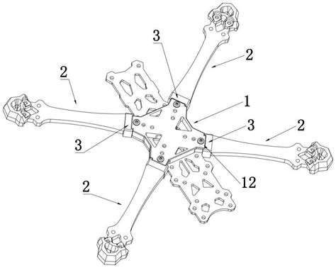 一种无人机的机架套锁结构的制作方法