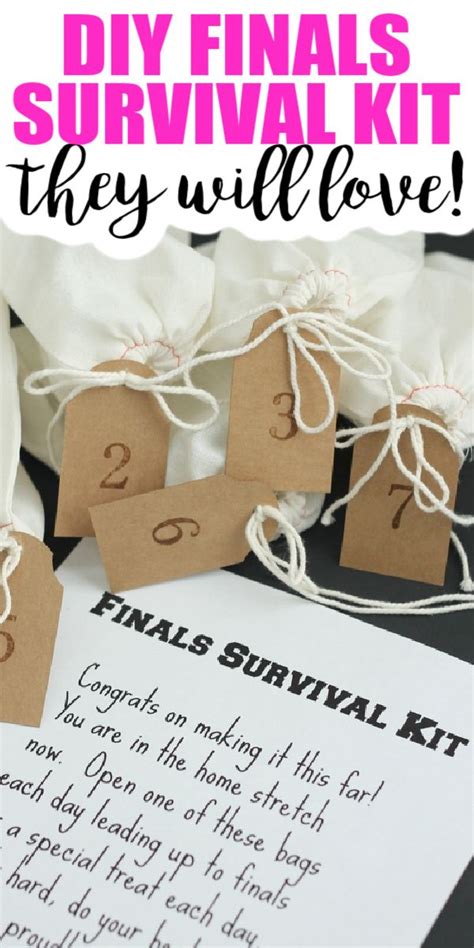 Make A Finals Survival Kit They Will Love College Survival Kit College Care Package College