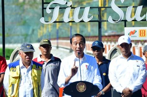 Presiden Joko Widodo Resmikan Bendungan Tiu Suntuk Sumbawa Barat Nasional