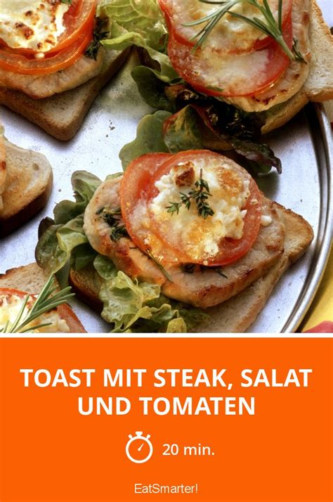 Toast Mit Steak Salat Und Tomaten Rezept EAT SMARTER