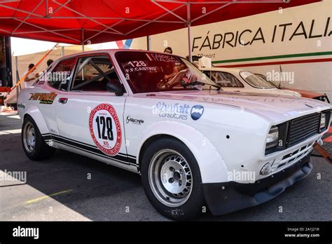 Fiat 128 Racing Car Stock Photo Alamy