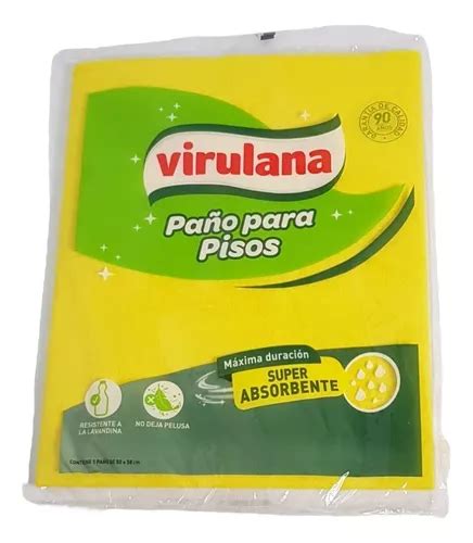 Trapo Paño Para Pisos Virulana Amarillo Super Absorbente MercadoLibre