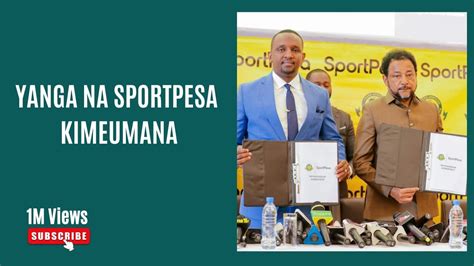 YANGA NA SPORTPESA KIMEUMANA YouTube