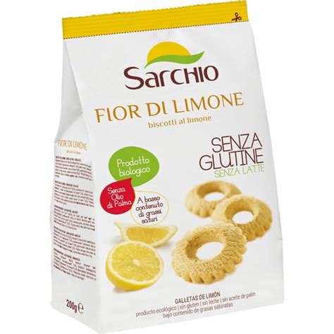 Galletas de limón ecológicas sin gluten sin lactosa y sin aceite de