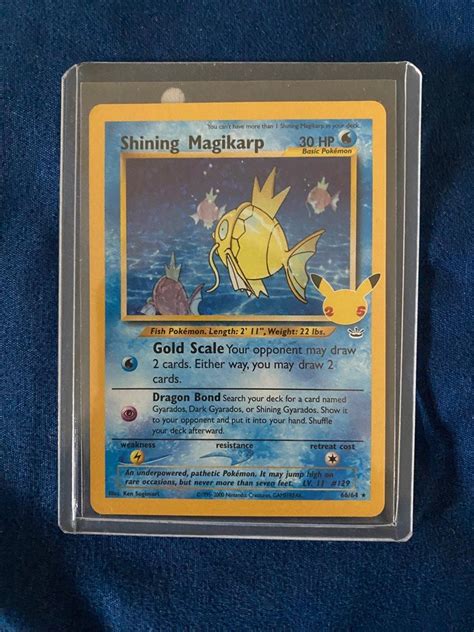 Shining Magikarp Th Anniversary Celebration Pokemon Tcg Hobbies