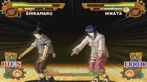 Shikamaru Clássico Vs Hinata Naruto Shippuden Ultimate Ninja 5