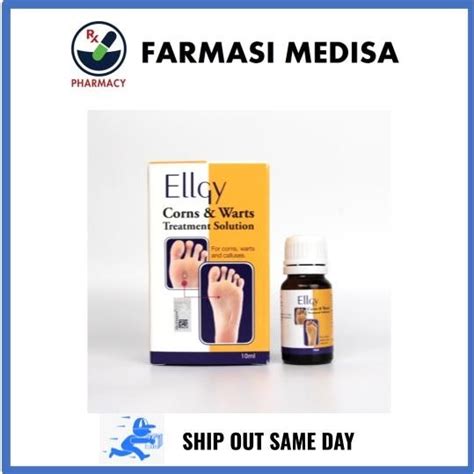 Ellgy Corns & Warts Treatment Solution 10ml ubat ketuat kutil | Shopee Malaysia