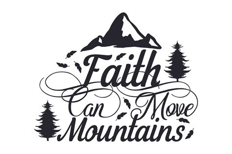 Faith Can Move Mountains Svg Cut File By Creative Fabrica Crafts