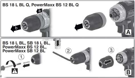 Metabo BS SB PowerMaxx Series Cordless Hammer Drill Instruction Manual