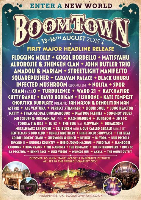 Boomtown lineup - Annabel Finch