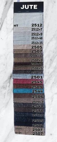 Multicolor Plain Jute Sofa Fabric At ₹ 60meter In Panipat Id