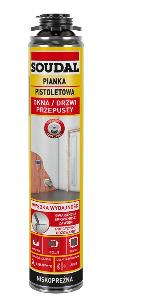 Soudal Pistoletowa Pianka Poliuretanowa Monta Owa Ml