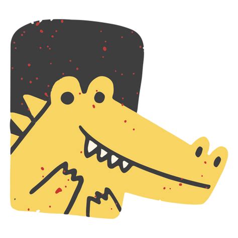 Design Png E Svg De Crocodilo Bonito Em Um Quadro Noturno Para Camisetas