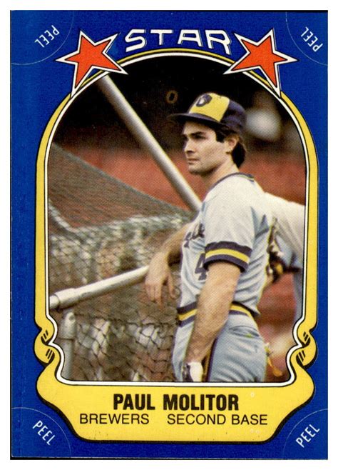 1981 Fleer Star Stickers 82 Paul Molitor For Sale Online EBay