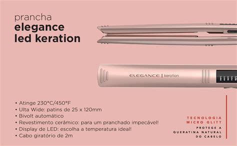 GA MA ITALY Prancha De Cabelo Elegance Led Keration Pro Bivolt Amazon