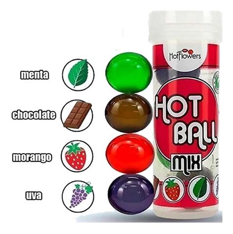 Kit 4 Bolinhas Explosivas 4 Sabores Hot Ball Mix Hot Flowers MercadoLivre