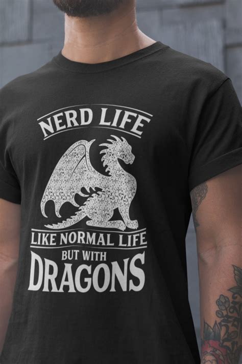 Nerd Life Dragons Tshirt Dnd Dragon Dnd Tshirt Dragon Tee Etsy