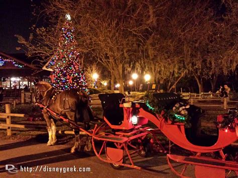 Holiday Sleigh Rides At Fort Wilderness 70 For 25 Min Ride The Geek