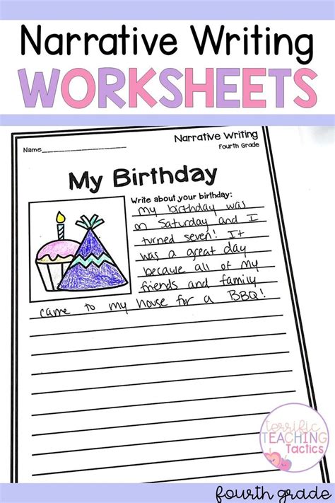 Fourth Grade Narrative Writing Worksheets Narrative Writing Prompts