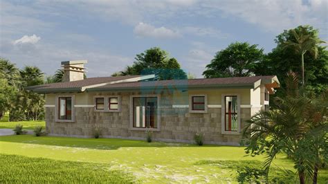 Deluxe 3-Bedroom Bungalow House Plan – David Chola – Architect