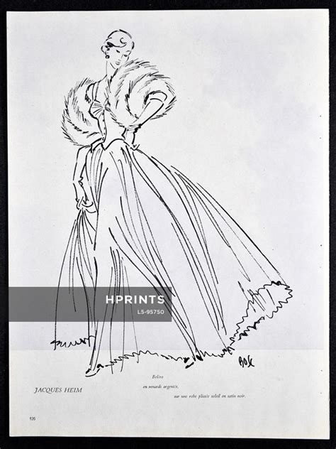 Jacques Heim Dressmakers Vintage Original Prints And Images