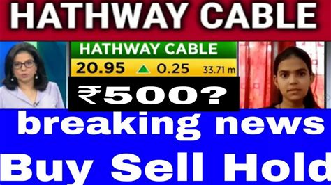 HATHWAY CABLE Share Latest News Hathway Cable Share Analysis Hathway