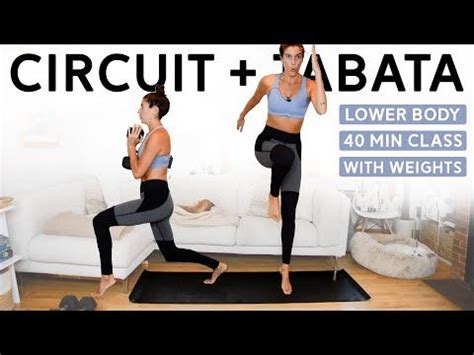 Lower Body Circuit Tabata Workout 40 Min Class Weights Artofit