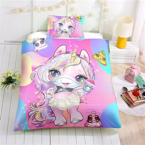 Pink Unicorn Lady Bedding Set | Unilovers