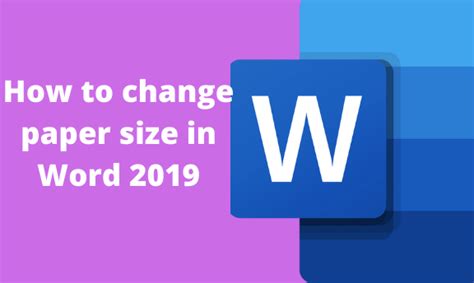 How To Change Paper Size In Word Docs Tutorial