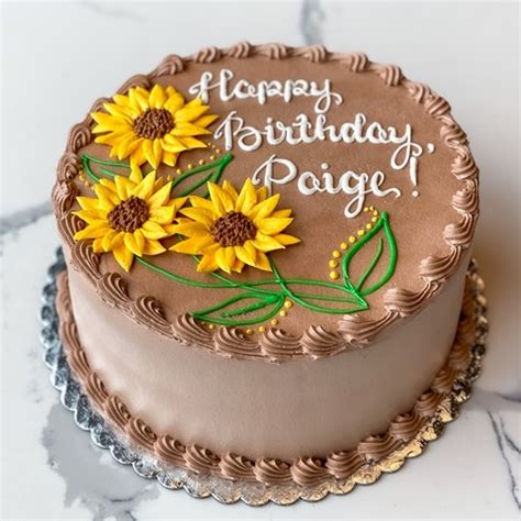 Sunflower Decorated Cake We Create Delicious Memories Oakmont Bakery