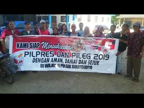 Deklarasi Pileg Pilpres Masy Desa Sidomulyo Kec Boliyohuto Kab