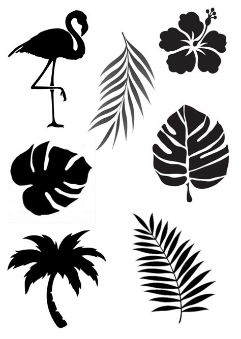 Printable Tropical Leaves - Printable Word Searches