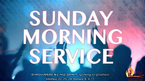 Sunday Morning Service Youtube