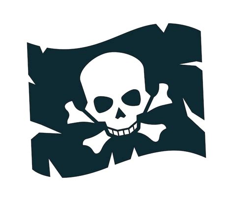 Premium Vector Pirates Flag Icon Vector Illustration