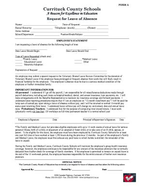 Fillable Online Leave Of Absence Request Form Adoc Fax Email Print