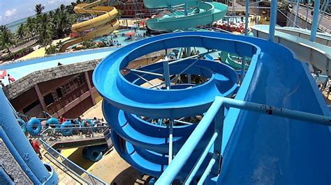 Azul Water Slide At Veneza Water Park Youtube