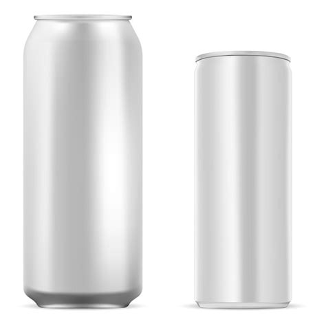 Blank Aluminum Tin Energy Drink Can Juice Soda Vector Premium Download