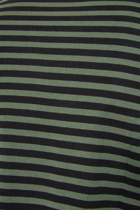 Plus Size Green And Black Stripe Long Sleeve T Shirt Yours Clothing